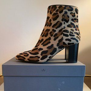 Aquatalia Leopard Boots - Size 9.5 (NEVER WORN)